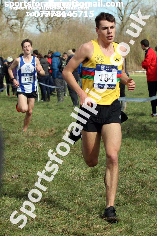 Mens under-20s 2019 British Athletics Inter Counties Cross Country, Prestwood Hall, Loughborough. Photo:  David T. Hewitson/Sports for All Pics